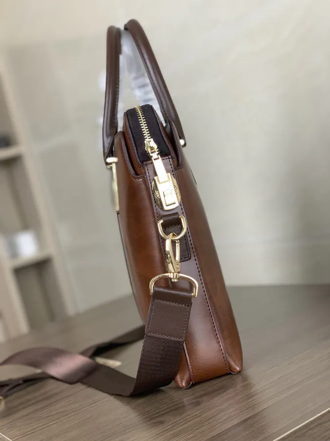 Montblanc Premium Leather Briefcase with Password Lock