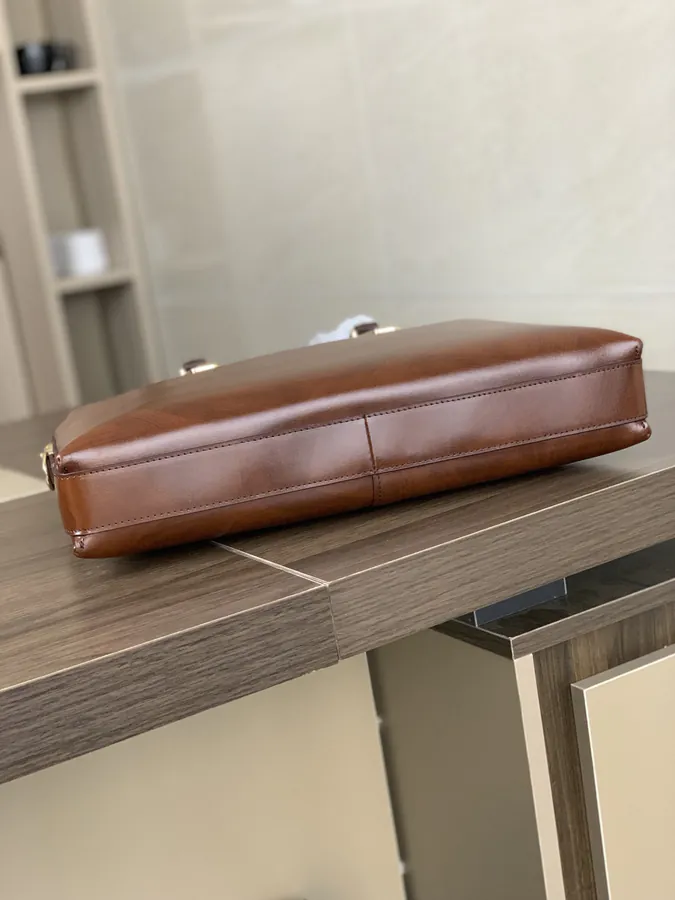 Montblanc Premium Leather Briefcase with Password Lock