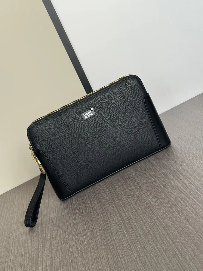 Mondaine Double Zip Password Lock Leather Tote