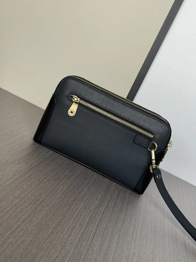 MONTBLANC Premium Bucket Bag with Double Zip, Grained Calfskin