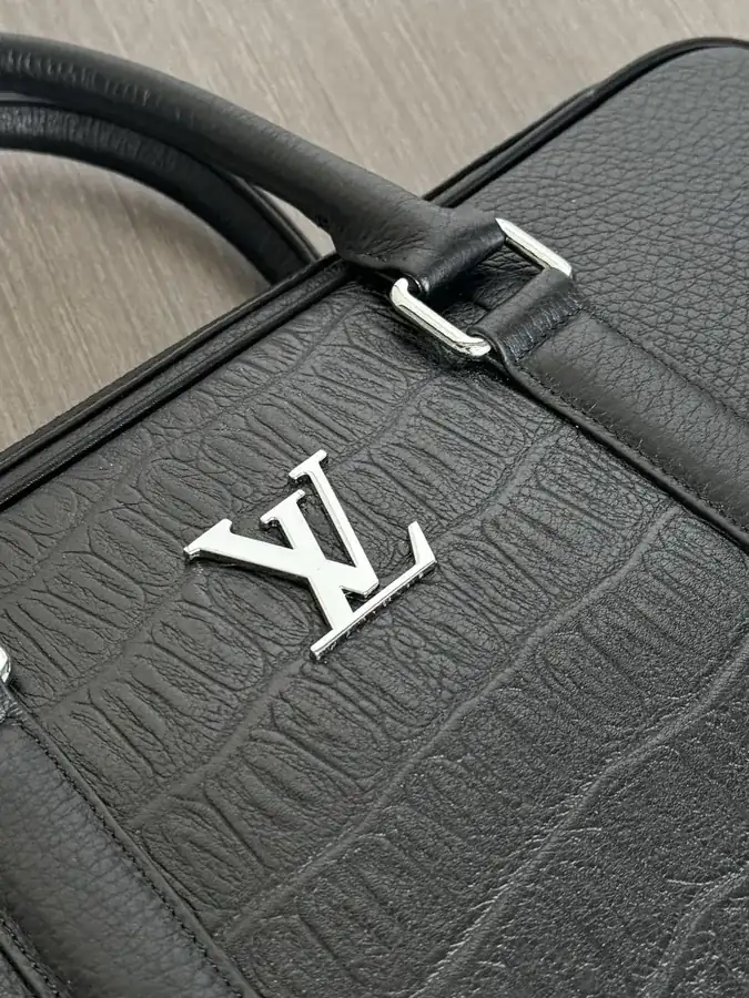 LV Premium Grained Calfskin Briefcase 8463 1