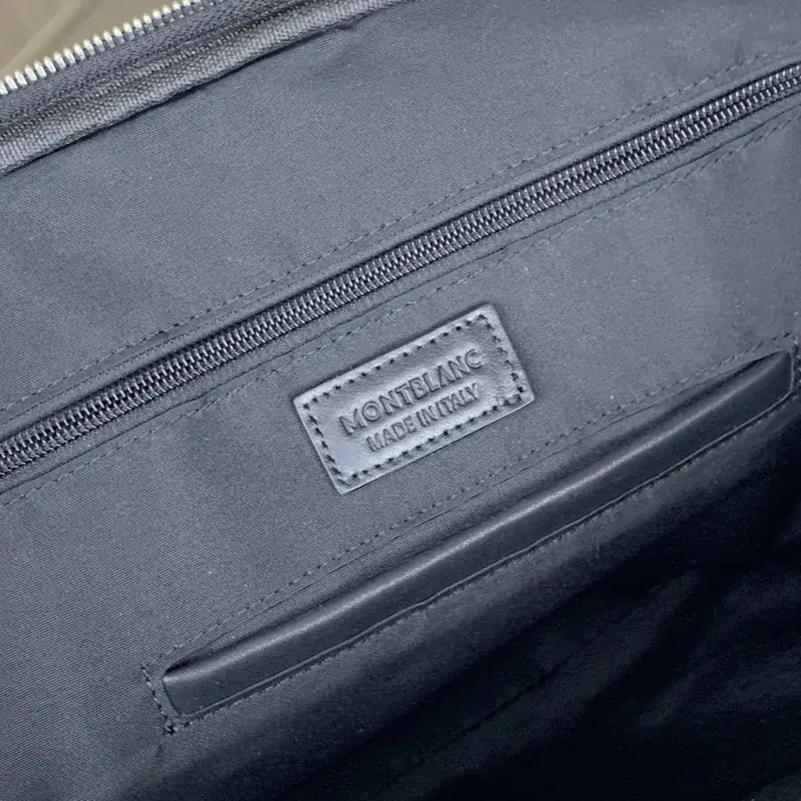 MONTBLANC Premium Briefcase with Double Zip High Quality Top Grain Calfskin