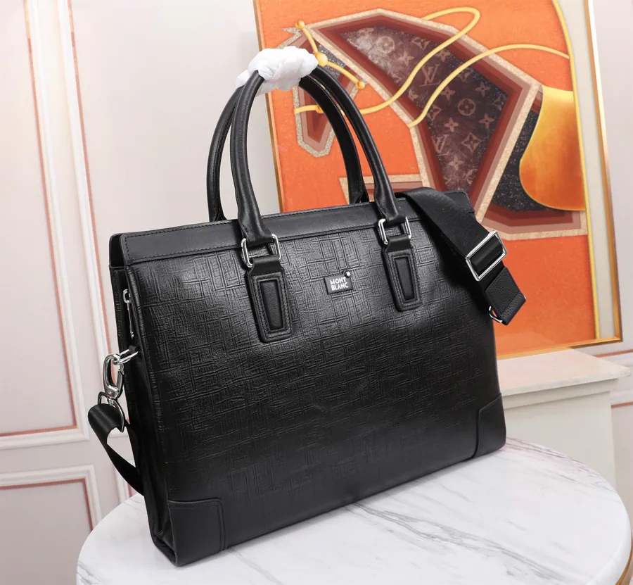 Mighty Dragon Double Zip Premium Leather Briefcase