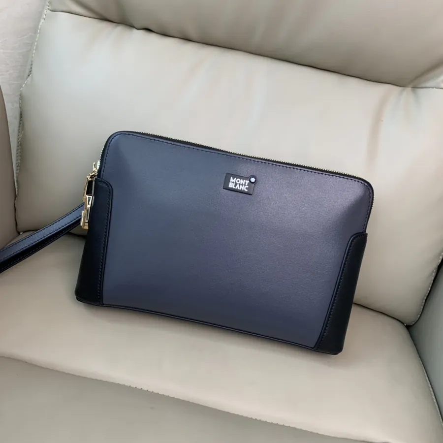Mondaine Double Zip Password Lock Leather Handbag