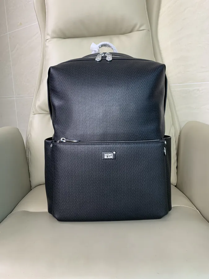 MONTBLANC 2023 Premium Backpack with Top Grade Calfskin and Stylish Design