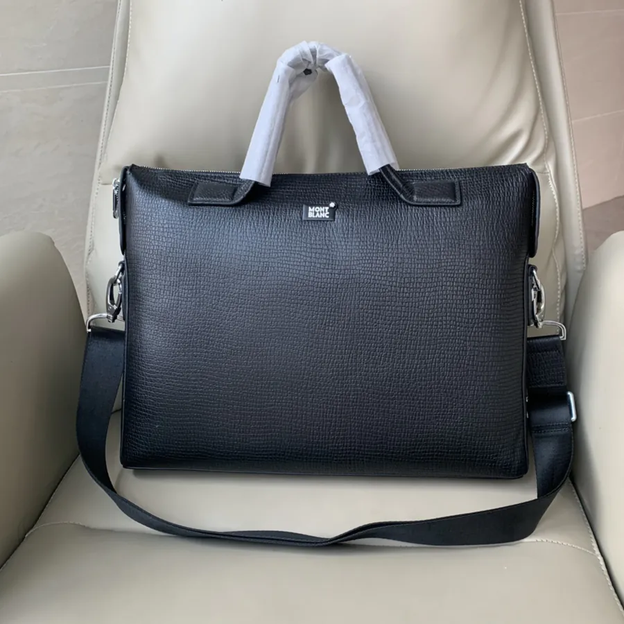 MONTBLANC Premium Leather Briefcase 8389 1, Black