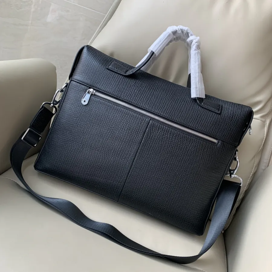 MONTBLANC Premium Leather Briefcase 8389 1, Black