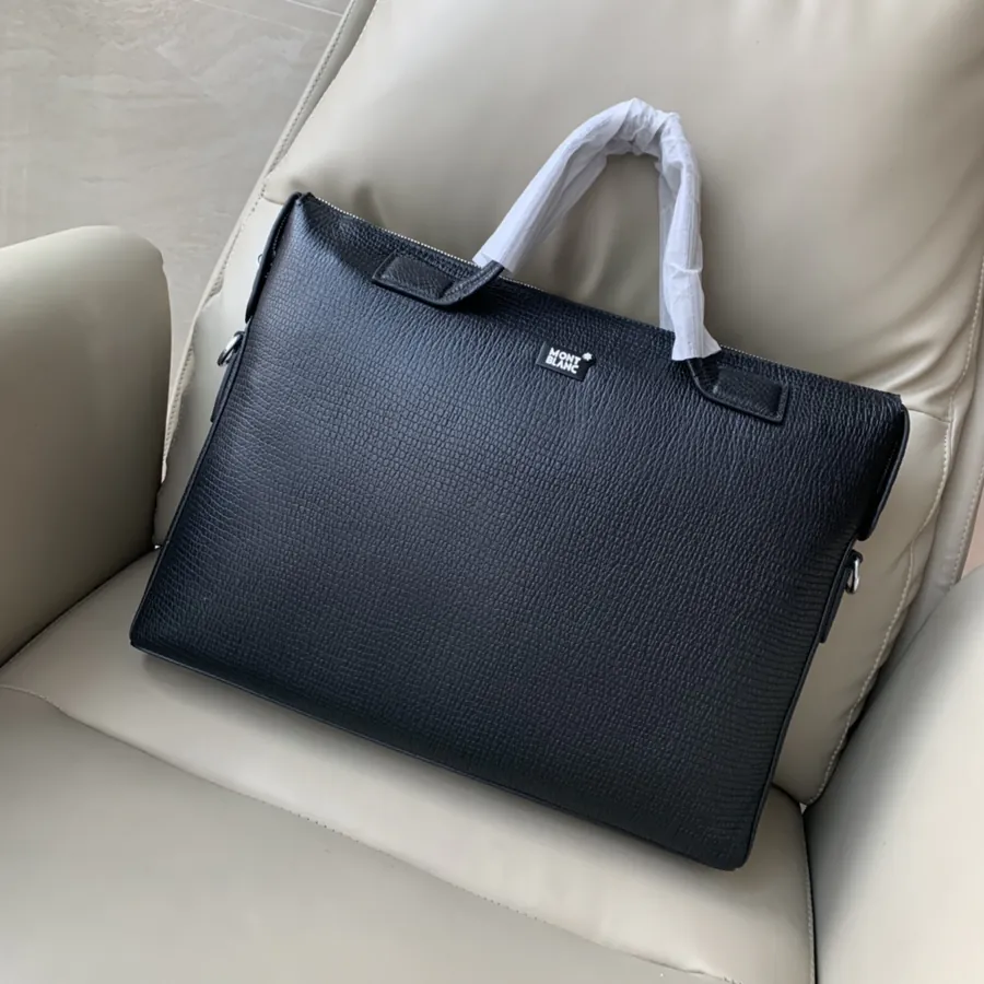 MONTBLANC Premium Leather Briefcase 8389 1, Black