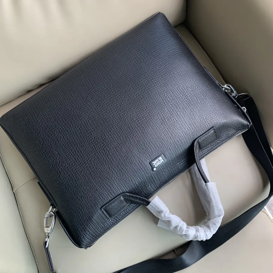 MONTBLANC Premium Leather Briefcase 8389 1, Black
