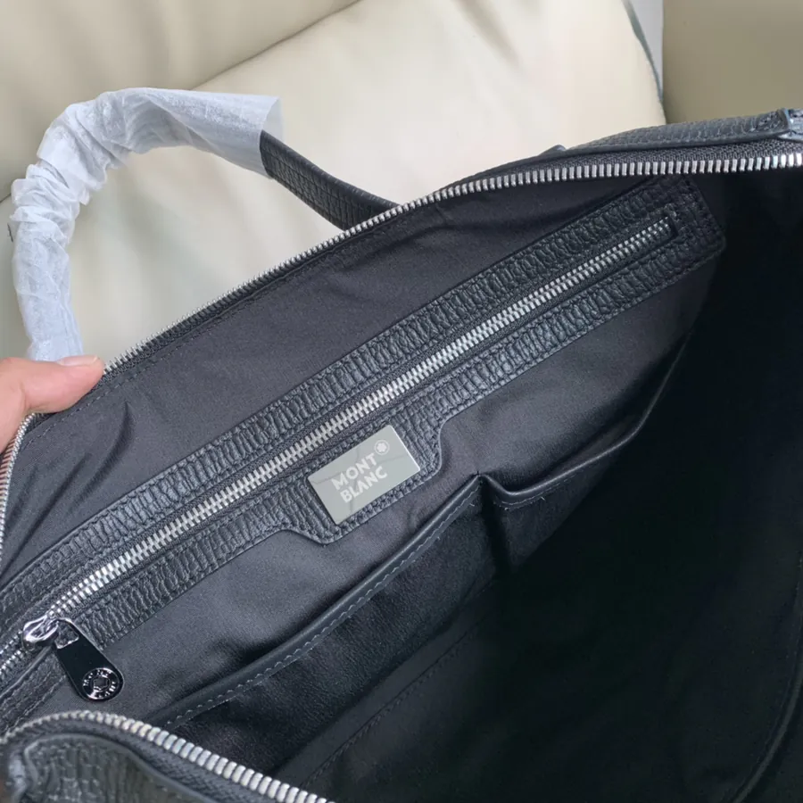 MONTBLANC Premium Leather Briefcase 8389 1, Black