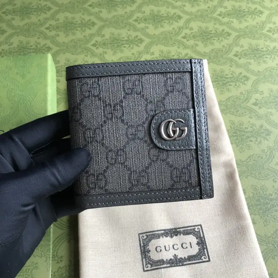 Ophidia Series Mini Wallet with Diamond Herringbone Pattern