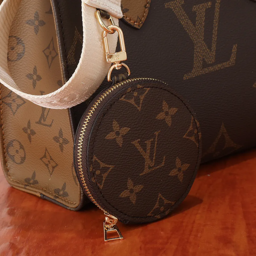 OnTheGo Mini Tote with Monogram and Monogram Reverse Canvas