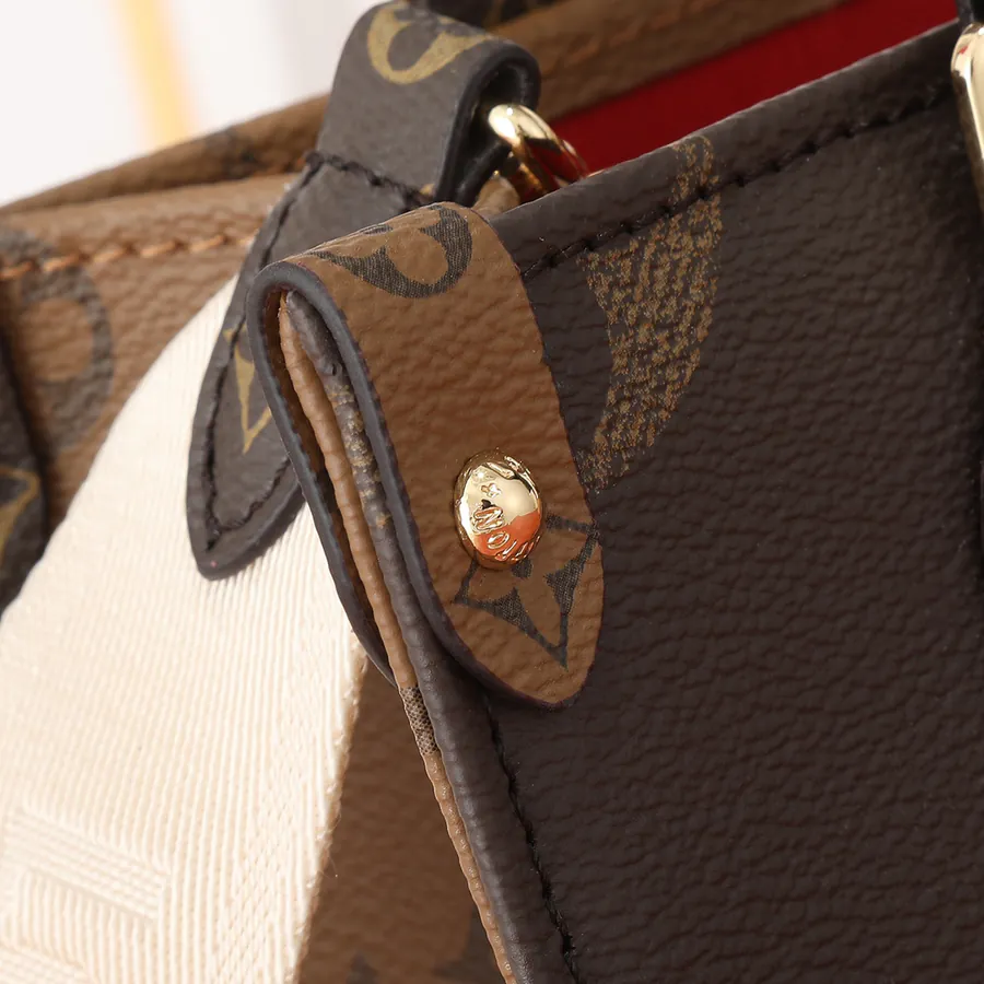 OnTheGo Mini Tote with Monogram and Monogram Reverse Canvas