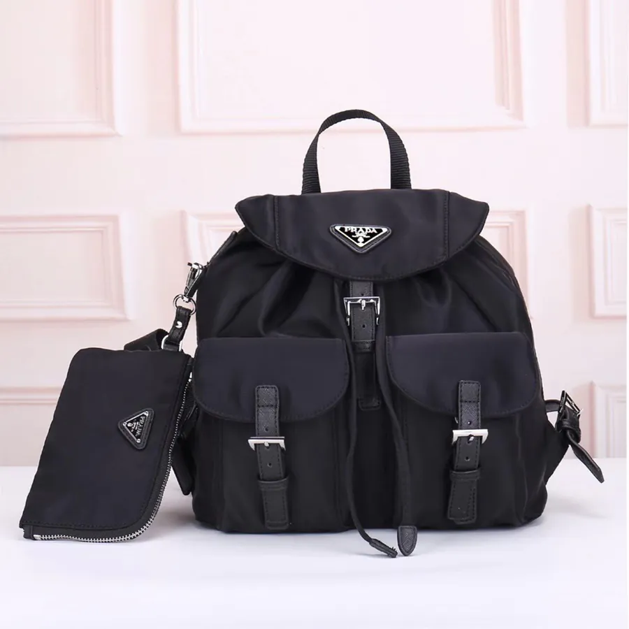 PRADA Double Set Backpack Premium Quality, Elegant Design