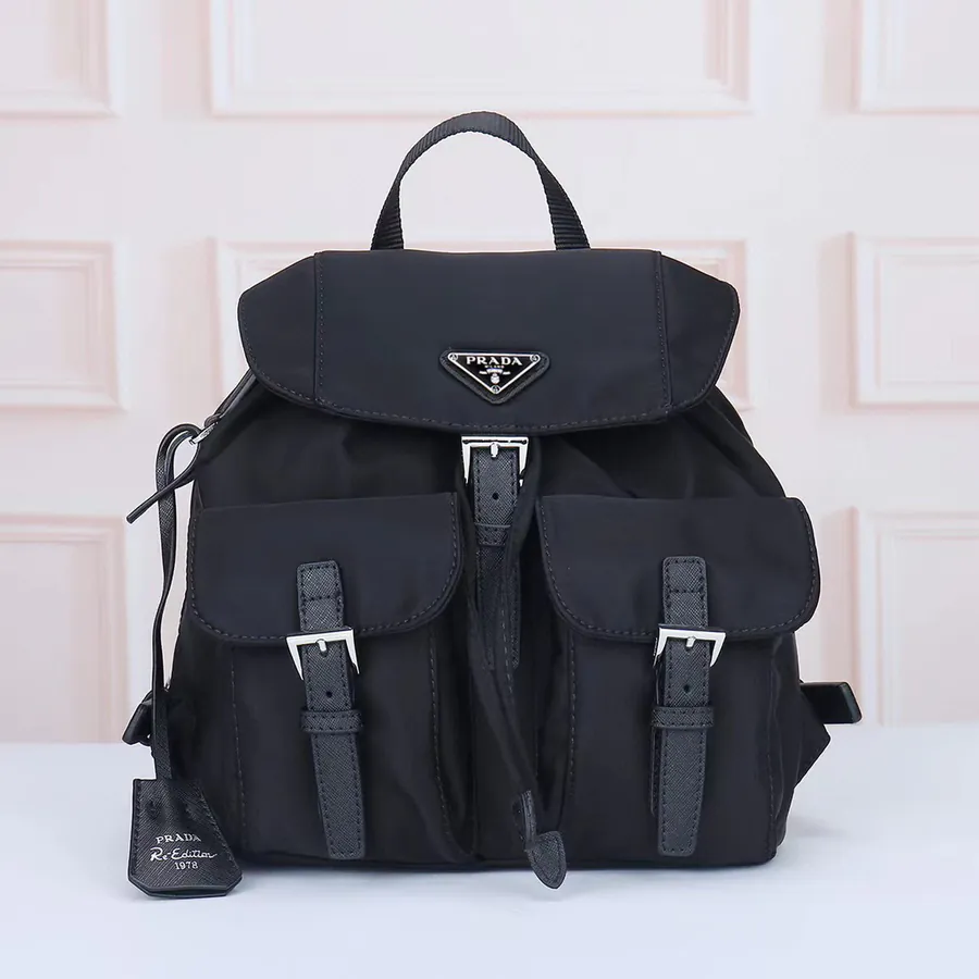 PRADA Latest Backpack Premium Waterproof Fabric and Original Hardware