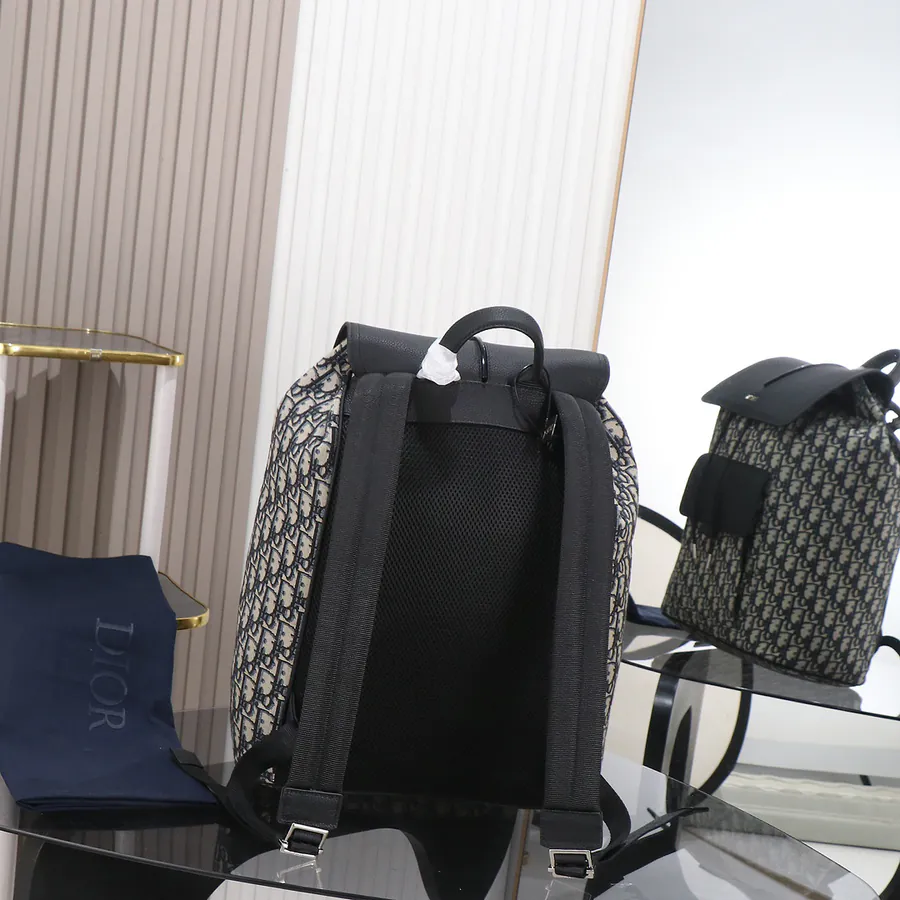 Dior Oblique Motion Backpack Beige & Black
