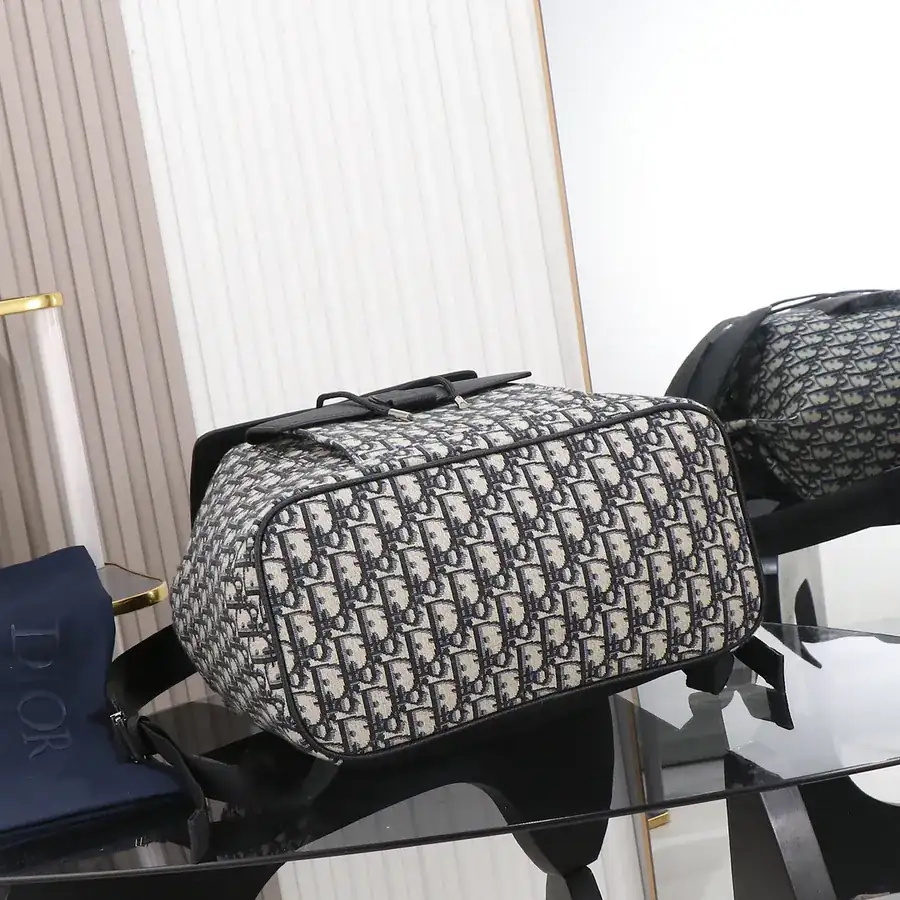 Dior Oblique Motion Backpack Beige & Black