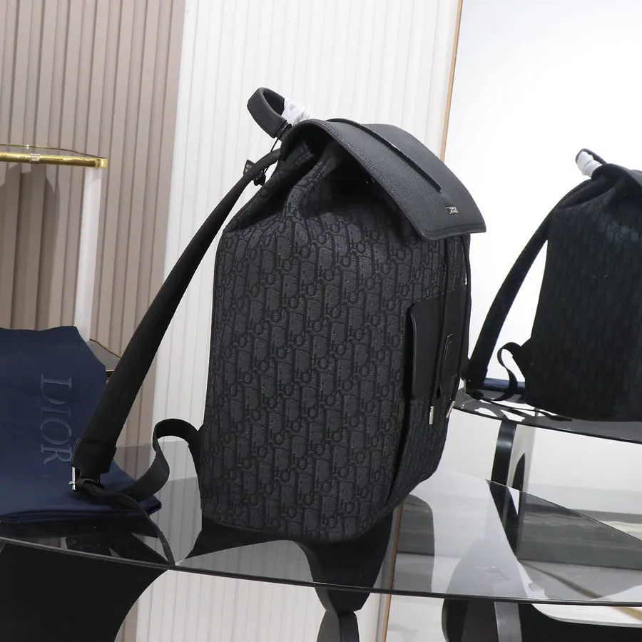 Dior Oblique Motion Backpack Beige & Black