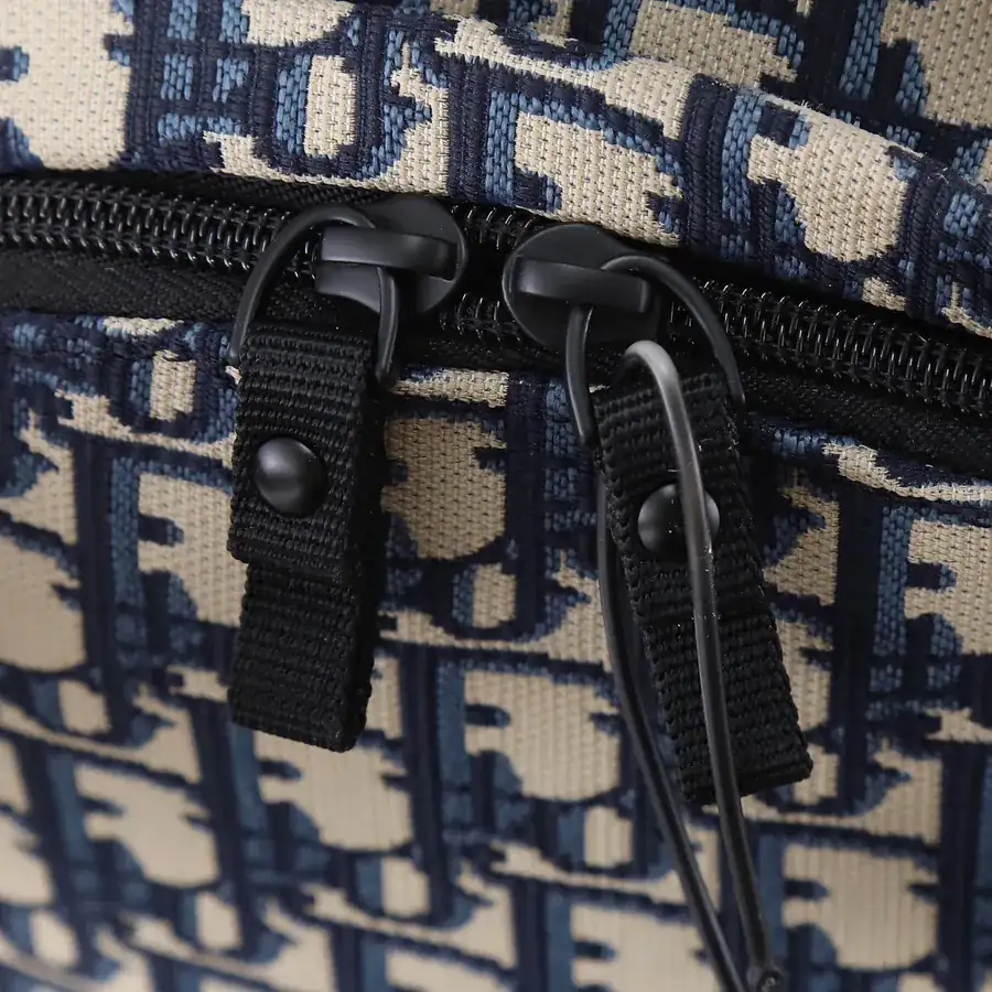 Dior House Travel Backpack with Blue Oblique Technical Jacquard