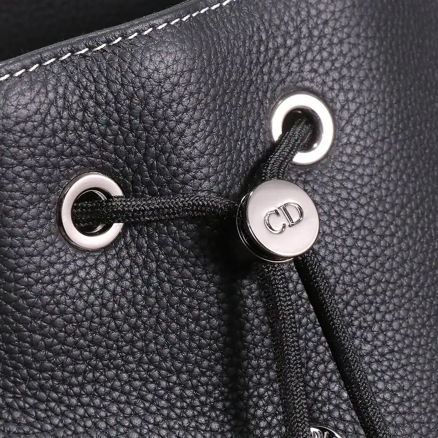 Dior Essentials Saddle Bag Black Grained Calfskin