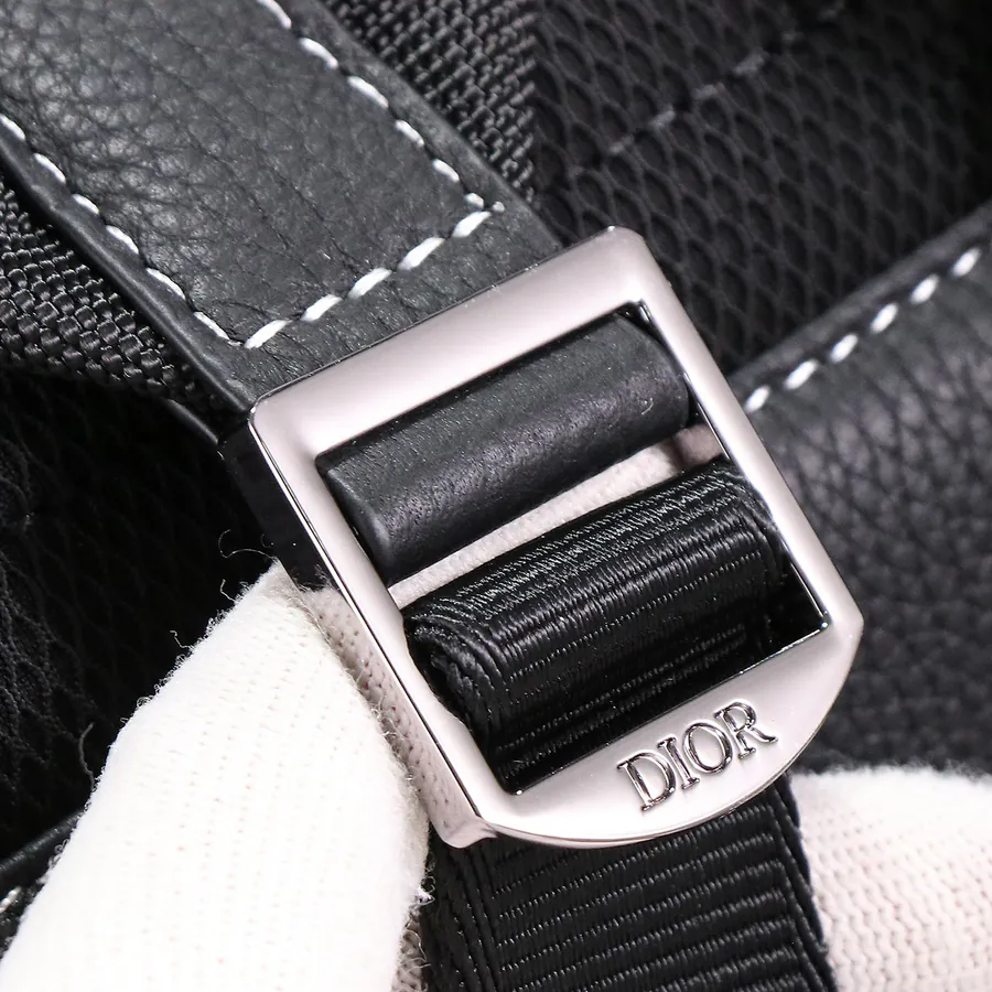 Dior Essentials Saddle Bag Black Grained Calfskin