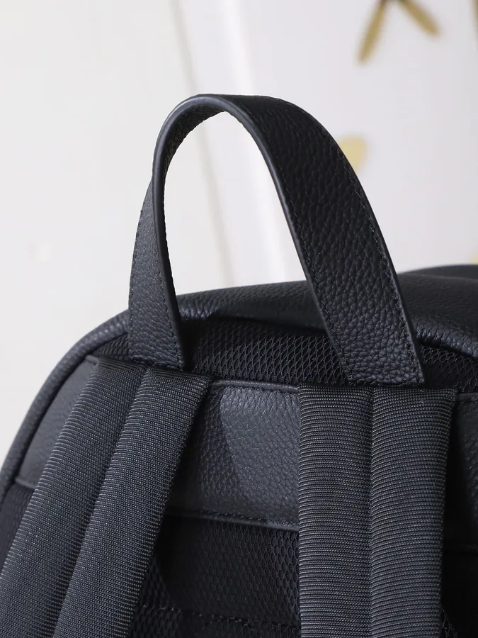 Dior Rider 2.0 Zip Backpack Black Grained Calfskin and Leather