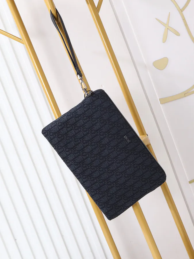 Dior Oblique Handbag with Detachable Leather Strap