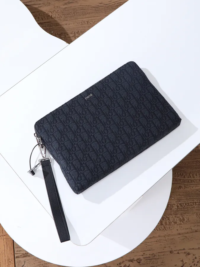 Dior Oblique Handbag with Detachable Leather Strap