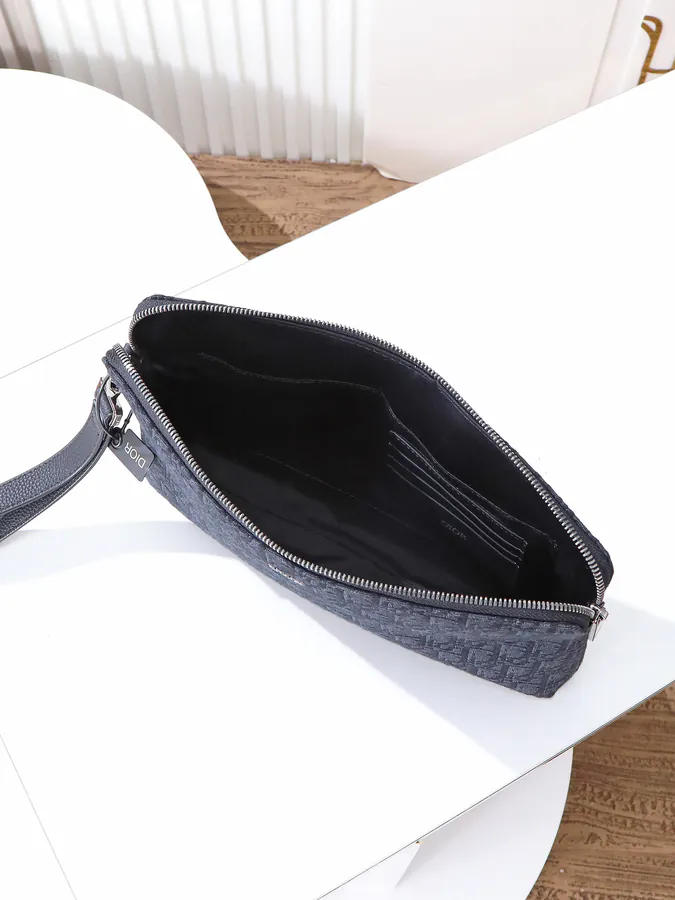 Dior Oblique Handbag with Detachable Leather Strap