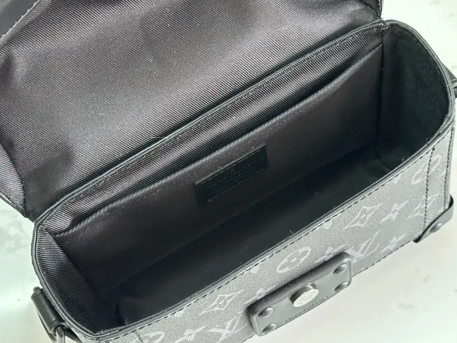 Soul Trunk Handbag with Monogram Eclipse Canvas and Grained Calfskin Trim