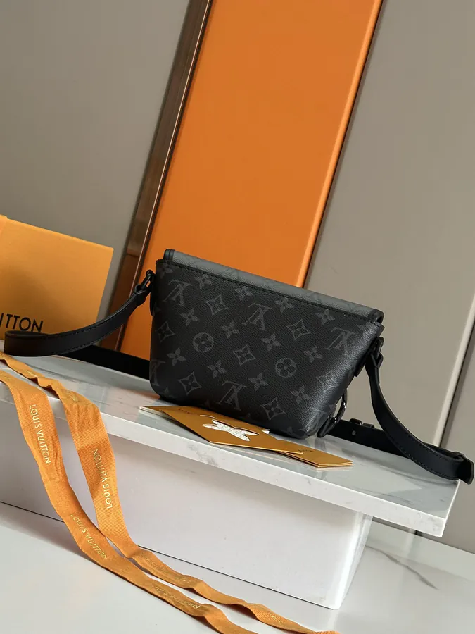 PULSE Mini Messenger Bag Monogram Eclipse Canvas
