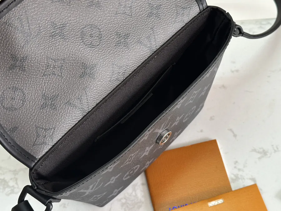 PULSE Mini Messenger Bag Monogram Eclipse Canvas