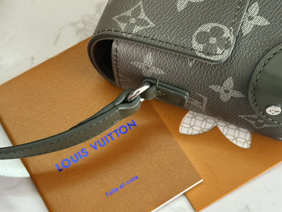 Steamer Mini Bag with Monogram Eclipse Reverse Canvas and Leather Trim