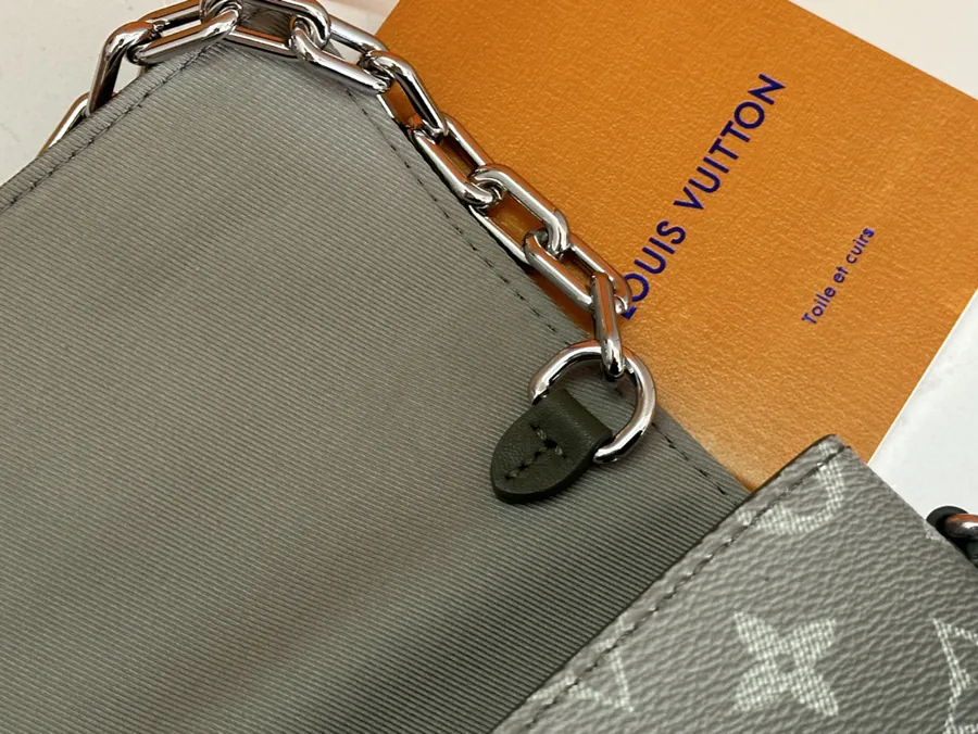 Steamer Mini Bag with Monogram Eclipse Reverse Canvas and Leather Trim