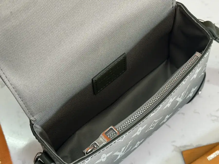Steamer Mini Bag with Monogram Eclipse Reverse Canvas and Leather Trim