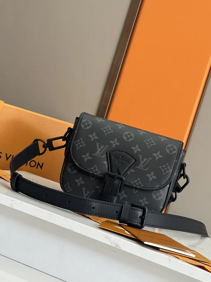Montsouris Mini Messenger Bag Monogram Macassar Canvas