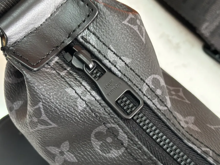 Hamac Mini Handbag Monogram Eclipse Canvas with Leather Trim