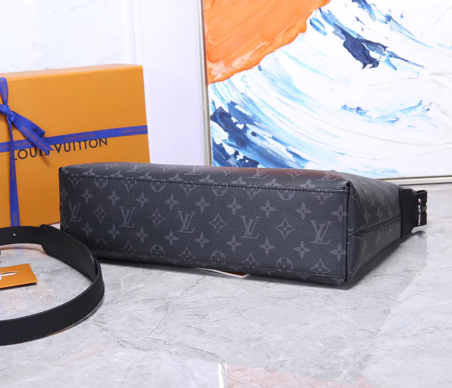 LV Men's Briefcase M40566, Fragment Design Lightning Logo