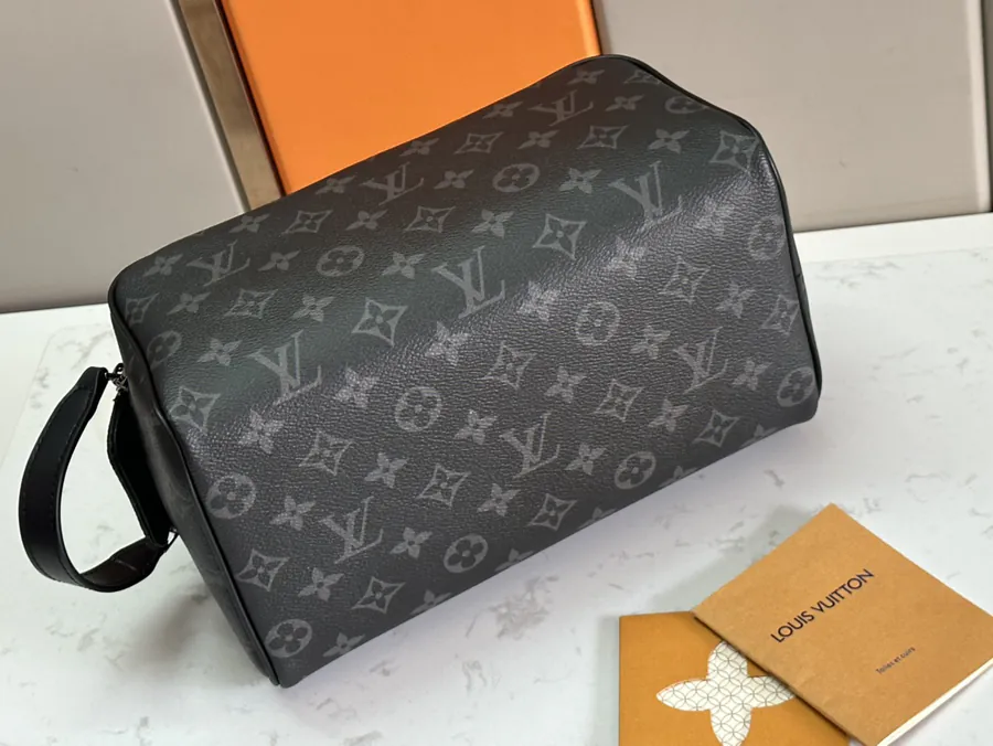 Loer Do Kit Monogram Eipse Canvas Cosmetic Bag