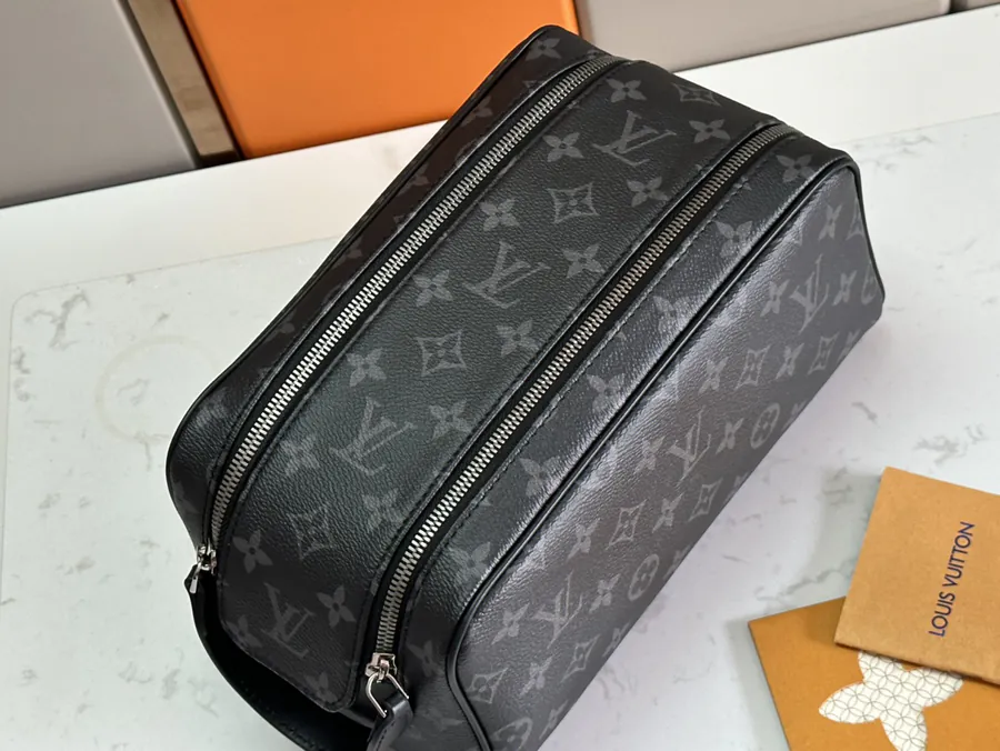 Loer Do Kit Monogram Eipse Canvas Cosmetic Bag