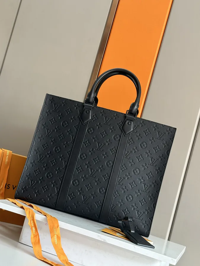 Sac Plat 24H Handbag with Monogram Eclipse Coated Canvas