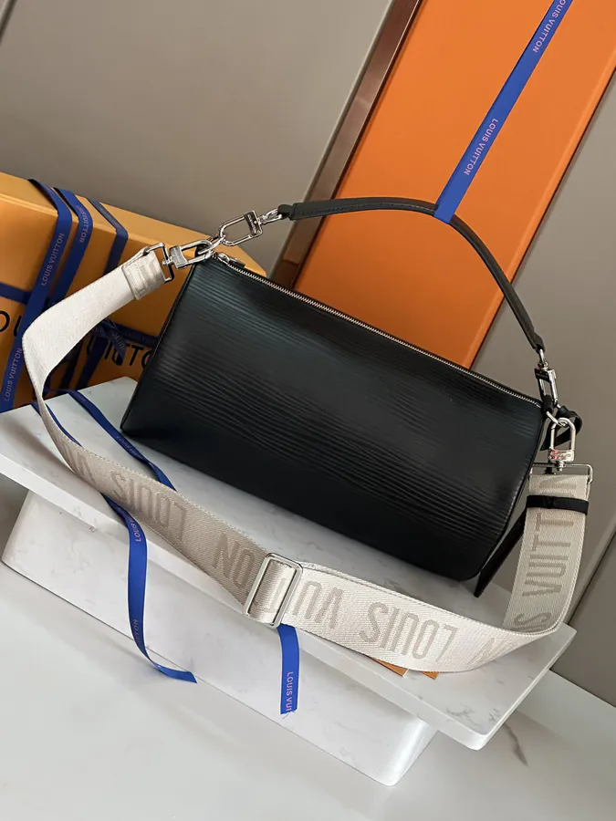 Aly Soft Polochon Handbag Black