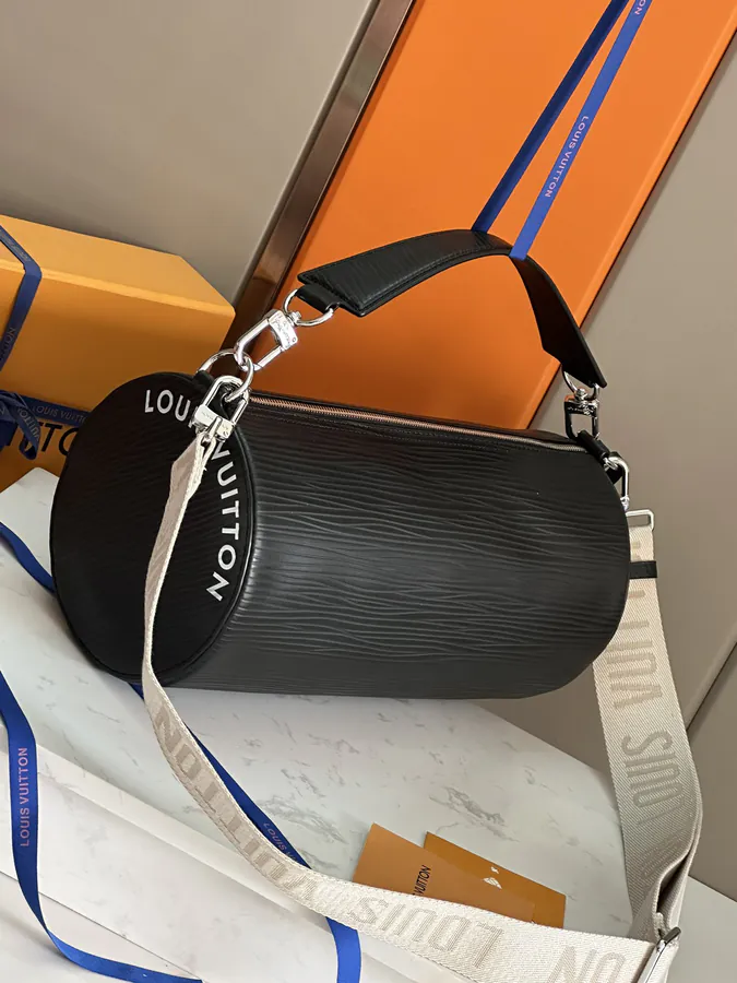 Aly Soft Polochon Handbag Black