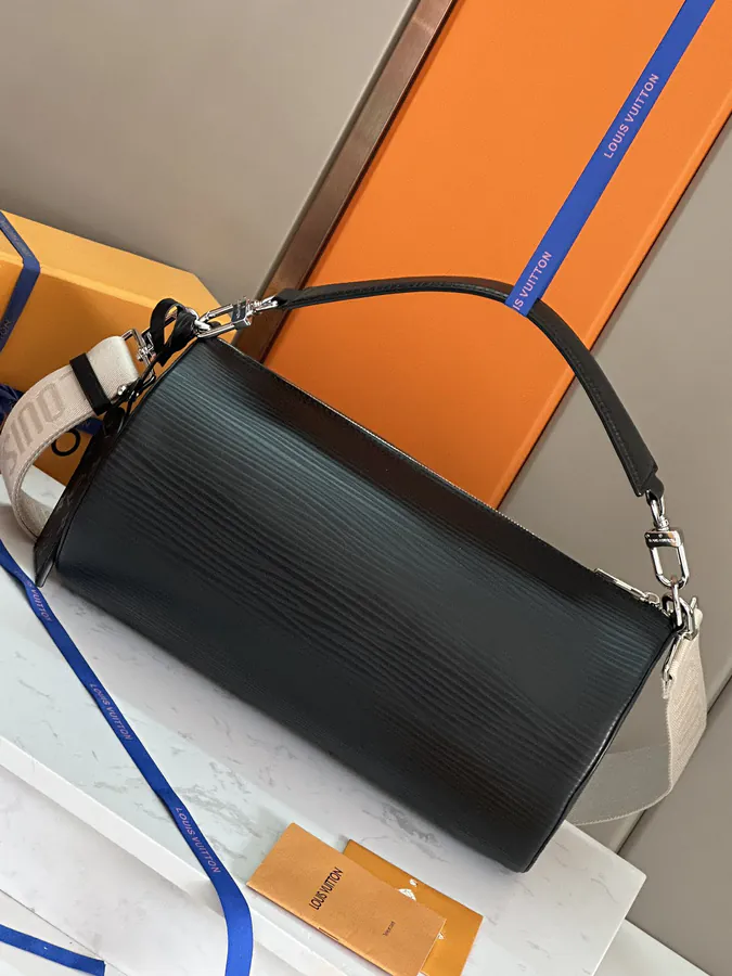 Aly Soft Polochon Handbag Black