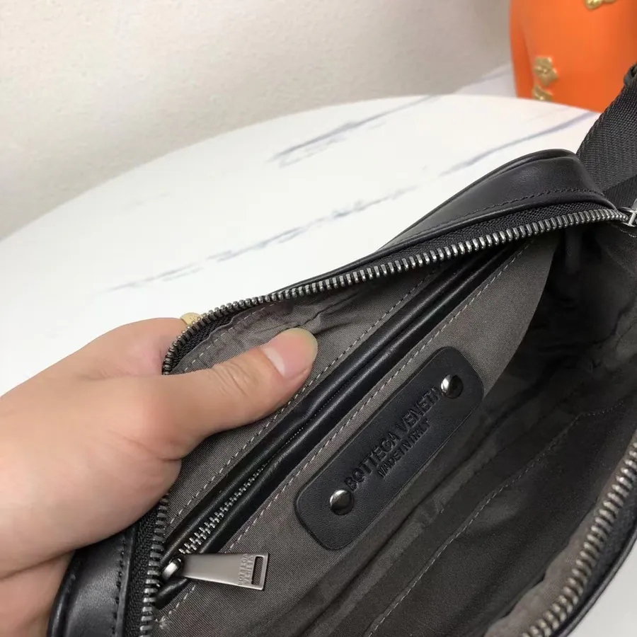 P350 BV New Intrecciato Leather Mini Waist Bag