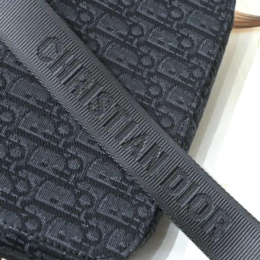 Mini Saddle Messenger Bag in Black Grained Calfskin