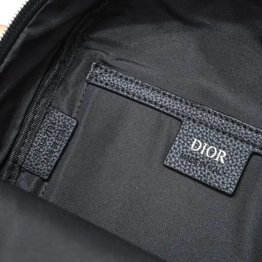 Rider Inspired Oblique Print Crossbody Bag Black