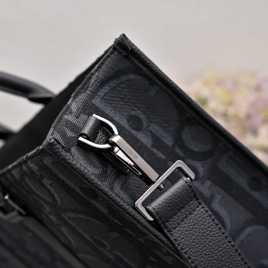 East West Handbag in Black Oblique Fabric
