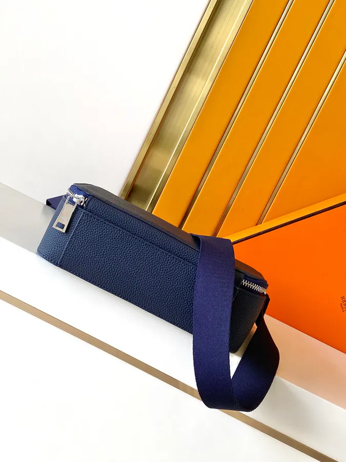 Blue Premium Original Emma Italian Top Grain Calfskin Bag