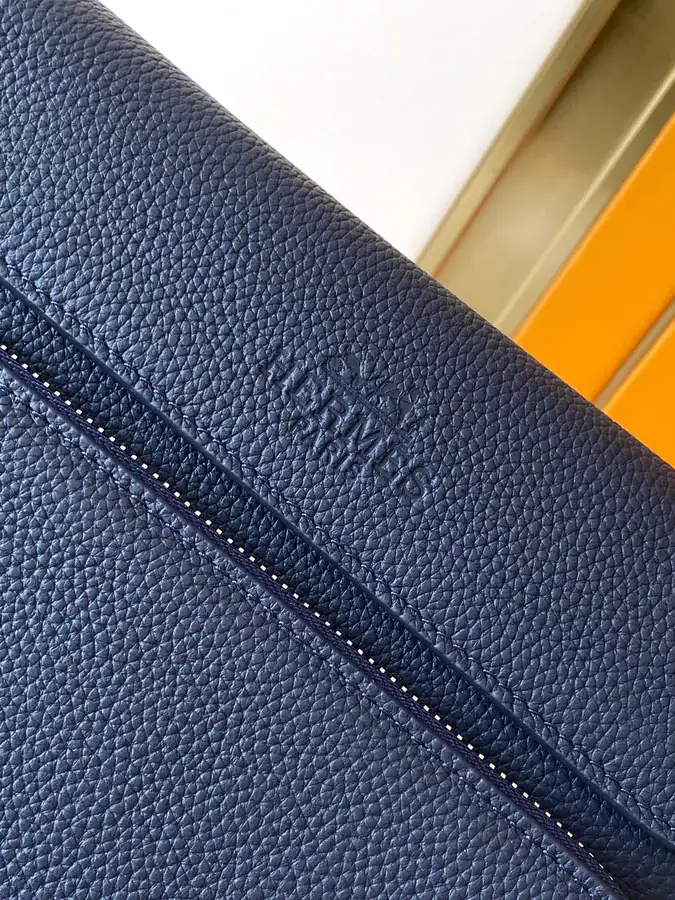Blue Premium Original Emma Italian Top Grain Calfskin Bag